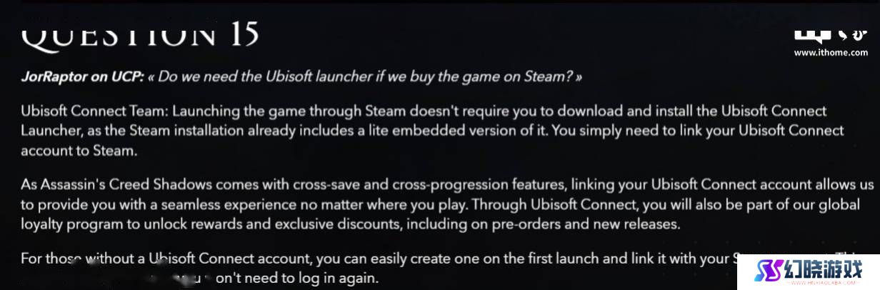 《刺客信条：影》Steam版免装Ubisoft Connect，轻量级嵌入直接玩！