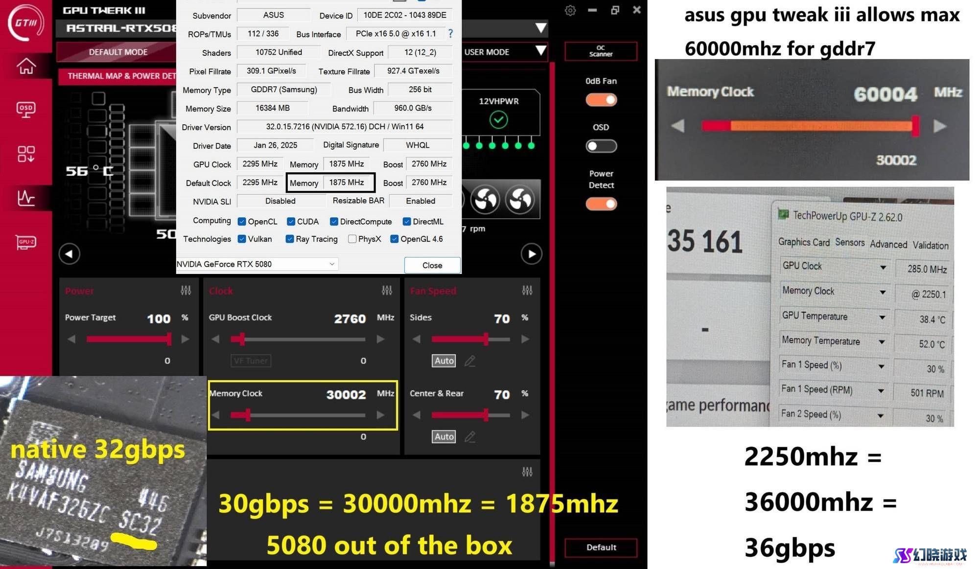 RTX 5080显存超频潜力大爆发，MSI Afterburner助力36GHz新高度？